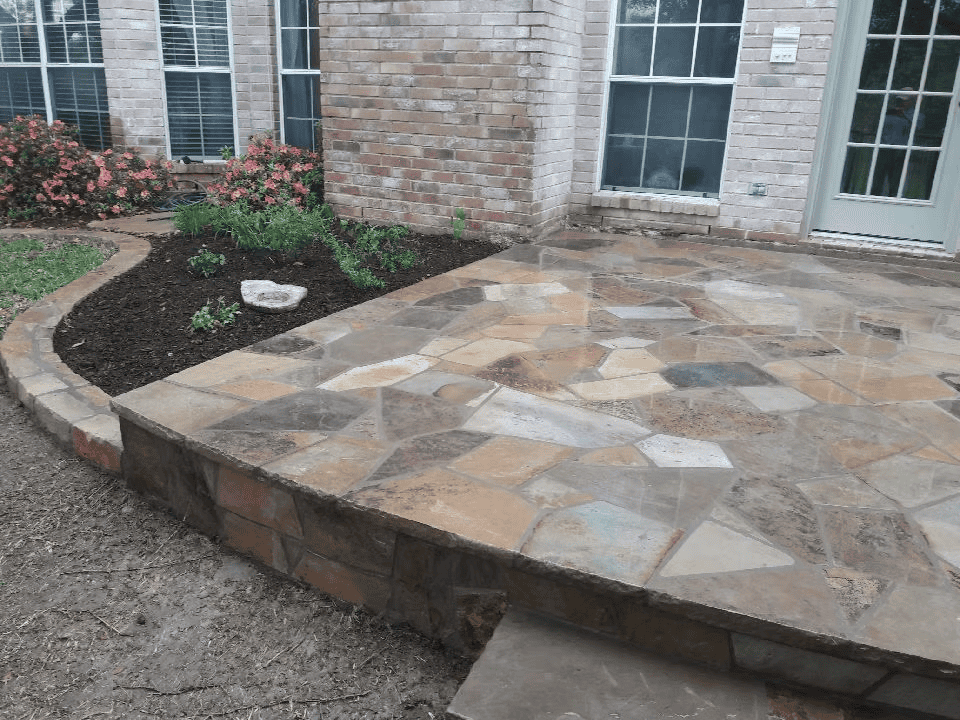 Conroy's stone work and pavestone project in North Texas 13