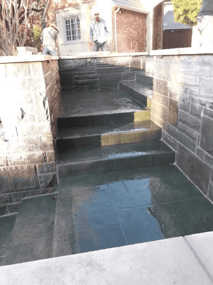 Conroy's stone work and pavestone project in North Texas 32