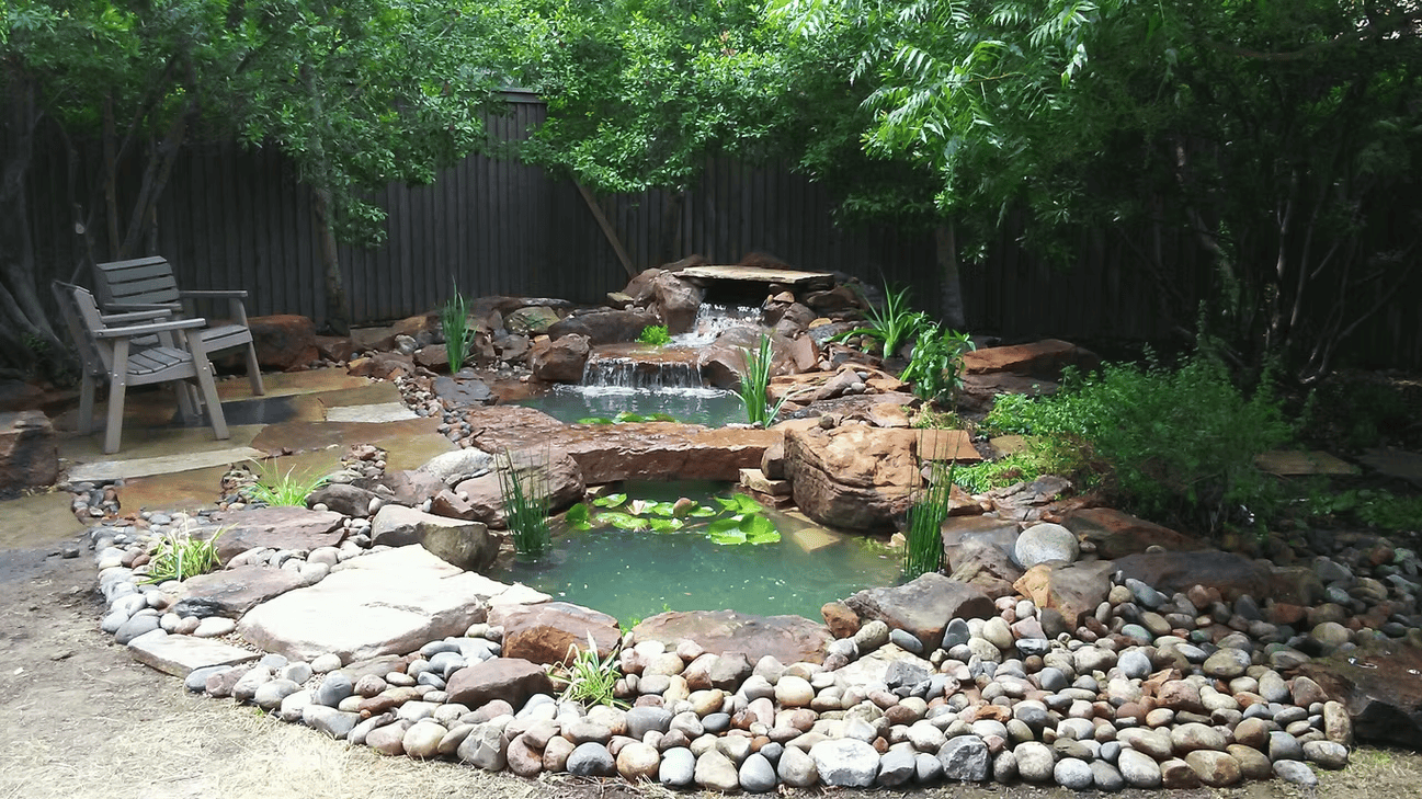 Conroy's water feature and drainage project in North Texas 6
