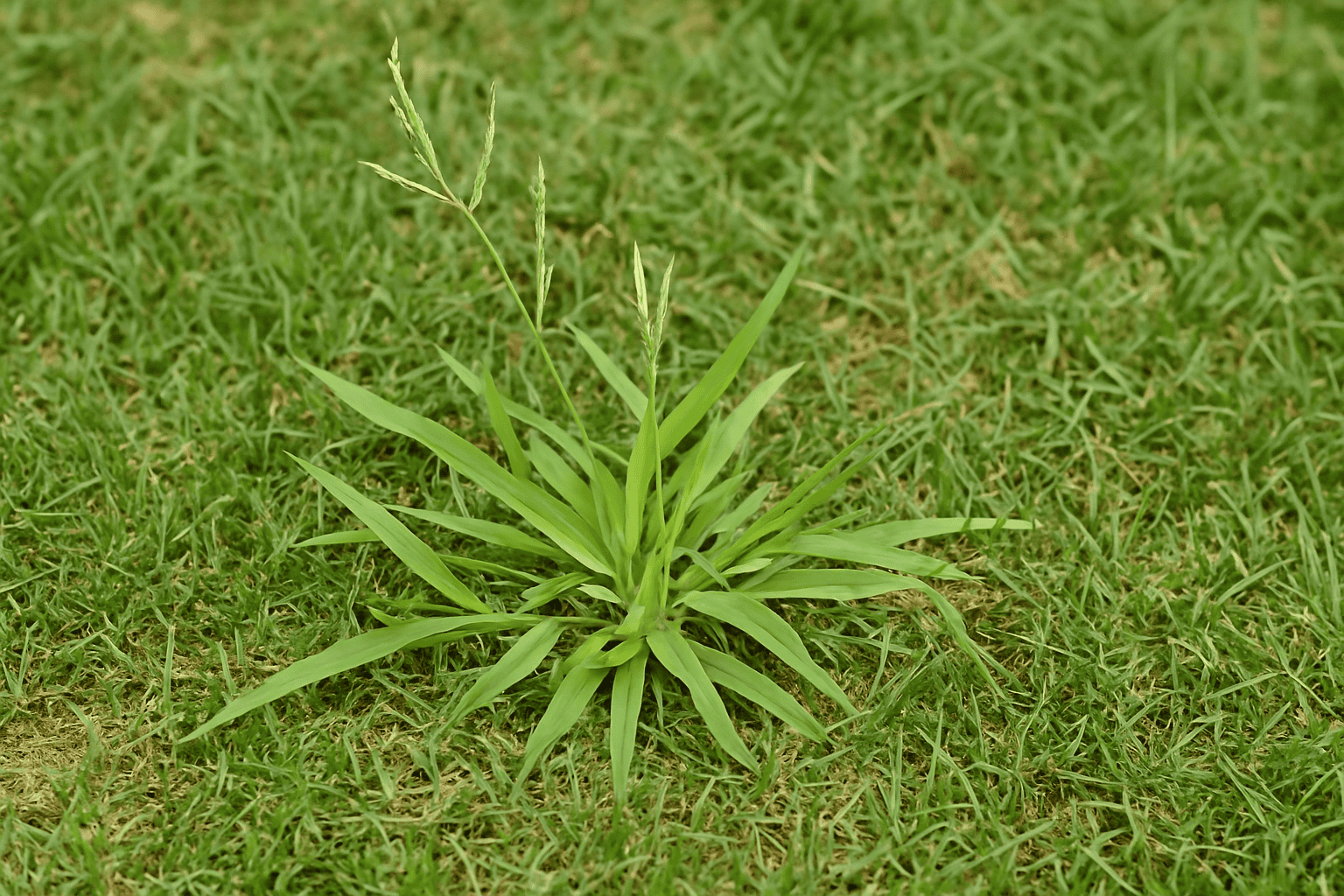 Crabgrass in a Texas lawn
