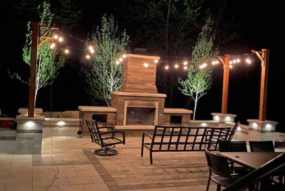 Stone patio in Colleyville TX