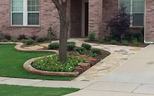 Stone borders, retaining walls and patios service